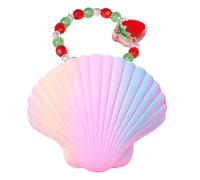 Giocattoli per guscio d'acqua per bambini, design regolabile, 1 set, fascino del polso da nuoto, braccialetto perline per bambini, si espande in acqua, per la scuola, il campeggio, l'asilo, il viaggio