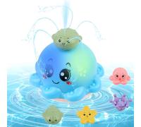 Giocattoli per Il Bagno del Bambino, Giochi Bagnetto per Bambini 1 2 3 4 Anni, Giochi Bagnetto Spruzza Acqua, Polpo Luminosi Giochi Bagnetto, per il Bagnetto Spruzzatore Automatico Giocattolo