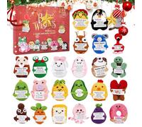 Giocattoli Per Il Calendario Del Conto Alla Rovescia Di Natale - Decorazione 'Avvento Antistress Per 24 Giorni, Set Regalo Con Animali All'uncinetto | Per Adulti, Amici Di Famigli
