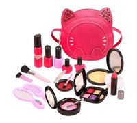 Giocattoli per il trucco dei cartoni animati - Set di trucchi per giochi di ruolo - Giocattoli di ruolo per ragazze, set di trucco per bambini con ombretto