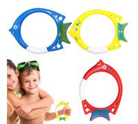 Giocattoli per immersioni in piscina | Anelli subacquei a forma di pesce,Giocattoli da piscina multicolori per facile trovare e afferrare, indispensabili per la festa di nuoto
