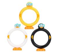Giocattoli per immersioni in piscina, giocattoli per immersioni in piscina, Anelli per immersioni recuperate d'acqua, Divertente gioco di affondamento da cartone animato per 3x per la festa di famigli