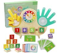 Giocattoli per la matematica in legno per bambini, giocattolo per il conteggio della matematica, giocattolo Montessori a partire dai 3 4 5 anni, giocattolo educativo in legno, regalo di compleanno per