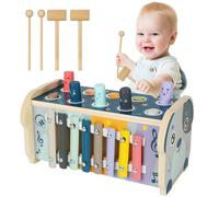 Giocattoli per la prima infanzia Giochi montessori adatti a bambini di età superiore a 1 anno, che combinano giochi a percussione, xilofono e cognizione digitale, la scelta per i regali di compleanno