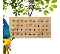 Giocattoli per la ricerca di cibo per uccelli - giocattoli da masticare da arrampicata in legno naturale con blocchi colorati per pappagalli | Divertenti per gabbie per l'esercizio degli