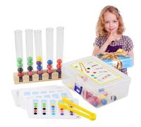 Giocattoli per la selezione dei colori per bambini - Set con clip abbinate per bambini, giocattoli in legno per prove | Struttura per giochi educativi educativi all'aperto lezione a casa