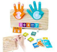 Giocattoli per l'apprendimento della matematica prescolare - Giocattoli per la tavola del conteggio delle dita, Forniture per l'apprendimento della matematica per la casa | Kit didattico Ultimo, Gioco