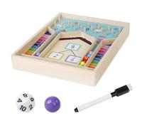 Giocattoli per l'insegnamento della matematica - Labirinto di marmo in legno, Puzzle di conteggio, Gioco di numeri in età prescolare, Lavagna per attività educative | Robusti materiali dida