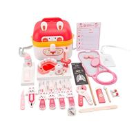 Giocattoli per medico, kit di simulazione di dottore | 24 x Gioco di ruolo di simulazione di dottore a tema coniglio, dottore che finge di gioco di ruolo con stetoscopio per la scuola materna