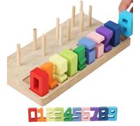 Giocattoli Per Ordinamento Colori | Giochi Educativi In Legno Con Forme Geometriche E Numeri,Giocattolo Shape Sorter Per Bambini - Per Asilo Scuola Elementare Classe Feste Compleanno Casa Famiglia