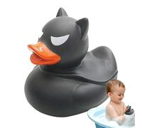 Giocattoli per piscina con condotti neri - Doccia, piccole anatre di gomma, Forniture per docce per uccelli, giocattoli decorativi | Vasca per anatre di Halloween con Pco Rosso, Ornamenti per auto