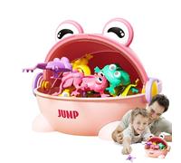 Giocattoli Per Rane - Giocattolo Per Rane Rimbalzanti | Gioco Interattivo Genitore-figlio Premi Con Le Dita Il Rospo Che Salta Secchio Giocattolo Riempitivi Per Borse Per Ragazzi Ragazze Bambini Bambi