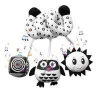 Giocattoli Per Seggiolini Per Auto - Giocattolo Per I Seggiolini Per Bambini | Baby Spiral Plush Toyy Con Bambole Lion & Owl | Attività Di Presepe Neonate Toyy Per Passeggino E Sedile | Sens