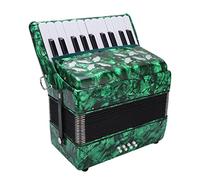 Giocattoli Per Strumenti A Fisarmonica Per Bambini, 22 Tasti 8 Bassi In Celluloide Giocattolo Per Fisarmonica Per Bambini Piccola Fisarmonica Professionale Con Cinghie Regolabili, Per(Verde)