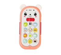 Giocattoli per telefono - Telefono analogico dei cartoni animati per 6 mesi+ con controllo del volume della luce morbida | Giocattoli musicali educativi precoci per bambini | Telefono portatile per la