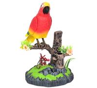 Giocattoli per uccelli di lingua elettronica - cinguettio simulato, decorazione con sensore di movimento | Ornamento interattivo con un suono realistico, figura di uccelli canti animati con