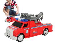 Giocattoli per veicoli - Auto elevatrice con luci e musica | Camion rimorchio con ruote universali | Camion per piccoli veicoli | Rimorchio elettrico per l'istruzione prescolare