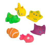 Giocattoli Piscina per Gatti, 6 Giocattoli Interattivi per Gattini Piscina che squittisce, Materiale Vinile Sicuro,Strumenti Portatili Per Acqua Animali Domestici,Allevia La Noia In Bagni,Cortile E