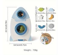 Giocattoli Puzzle a Blocchi per Neonati, Puzzle in Legno Abaco Funzionale per Apprendimento , Giocattoli Cognitivi Stella e Luna, Impilabili, Regalo di Natale