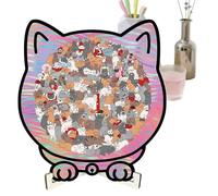 Giocattoli Puzzle Realizzati in Legno - Giocattoli Con La Forma Di Un Gatto - Puzzle In Legno A Forma Di Animale | Per Donne Uomini Bambini Figlio Figlia Adolescenti