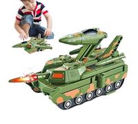 giocattoli robot di deformazione, giocattolo di trasformazione auto | Veicoli da costruzione con robot elettrici | Gioco di auto giocattolo con musica leggera per Natale, scuola, anno nuovo p