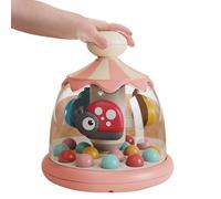Giocattoli Rotanti - Giocattolo Carosello Per Bambini In ABS, Giocattoli Per Bambini Pressati E Rotanti, Giocattolii Rotantti Colorati Per Spingere E Girare La Giostra, Apprendimento E Sviluppo