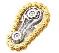 Giocattoli sensoriali a catena Fidget, giocattolo a rullo a catena con pignone, gadget fantastici for alleviare lo stress, ridurre l'ansia, ufficio, casa, viaggi e divertimento quotidiano.(Gold)