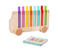 Giocattoli sensoriali di ordinamento dei Colori, Giochi educativi di Abbinamento cromatico con Bastoncini, Giocattolo Montessori per Bambini Piccoli, Ideale per Viaggi, Feste di Compleanno