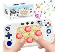 Giocattoli Sensoriali per Bambini e Adulti,Push Bubble Sensory Fidget Toy,Pop-It Elettronico,Light Up Pattern Popping Games,Controller elettronico Whack Mole Fidget (A-Bianco)