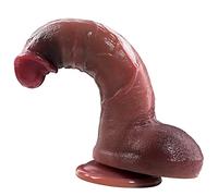 -Gìocaťtoli Seșsualì 21Cm Fãllø Rêãlïstïco con Veňe con Ventôså Dïđö Áņàlë Sīlicønè Fãllø Rêãlïstïco Ŝéxỷ Tóỷsper Donna Péņę Rêãlïstïco Xxl Grosso ReāḷE DìḷĐò Péņę Reắlistiçø Morbido per Uomo