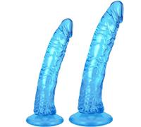 Giocattoli sessuali per donne Dildo da con ventosa Coda di didlo realistica al 100%,dildo anale materiale sicuro per il corpo Stimolatore del punto G spesso e grasso simile alla vita con (S+M)