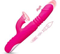 Giocattoli Sessuali per Donne Vibratore - 2 in 1 Succhiaclitoride Donna Vibrante con 10 Modalità di Spinta e Vibrazione Massaggiatore Vibratori G-Spot Sextoy Stimolatore di Realistico per Coppie