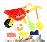 Giocattoli Spiaggia - 7 Pezzi Secchiello Rastrello e Formine Sabbia Portatile - Giochi di Sabbia per Attività all'Aperto - Per Mare Giardino Giochi Piscina Famiglia Cortile Campeggio Casa