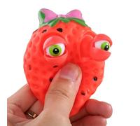 Giocattoli Squish Fidget | Giocattolo Fidget con occhio elasticizzato alla fragola | Palline antistress alla frutta da spremere, regalo di compleanno, riempitivi per borse