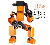 Giocattoli Stampati 3D - Set di action figure flessibili intercambiabili stampate in 3D, statuetta d'azione del robot 3D posabile unica e versatile | per la pittura, gli amici, i