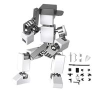 Giocattoli Stampati In 3D - Action Figure Robot 3D Mobile Unica E Versatile | Set Di Action Figure Stampate 3Ď Flessibili E Intercambiabili | Per Dipingere Gli Amici Oggetti Di Scena Per La Fotografia