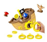 Giocattoli Subacquei per Bambini | Nave Pirata del Tesoro con Chiave Moneta Gemma per Gioco Acquatico - Giochi Subacquei con Chiave Moneta Gemma - per Vacanza, Piscina, Festa, Compleanno, Bambini,