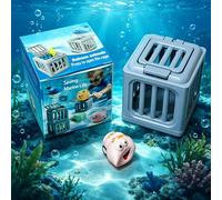 Giocattoli subacquei per piscina, gioco di salvataggio subacqueo con gabbia per piscina e creature marine galleggianti, gioco d'acqua per allenamento di nuoto, regalo estivo per spiaggia (snail)