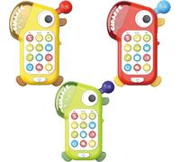 Giocattoli Telefonici Didattici Per Bambini E Bambine Di 1 Anno, Giocattoli Smartphone Con Musica E Luci Per Neonati, Bambini, Vari Suoni Musicali, Regali Per Bambine E Bambini yellow