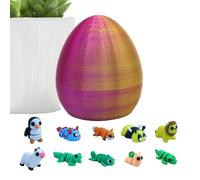 Giocattolo a 3D con 10 mini animali all'interno | Giocattolo sensoriale antistress, riempitivo per cestini pasquali, regalo per bambini, compleanno e San