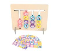 Giocattolo a blocchi di legno Educazione precoce Gioco di logica animale a colori Giocattoli per lo sviluppo dell'intelligenza