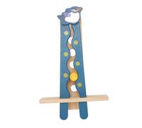 Giocattolo a Caduta di Palla Puzzle di Tracciamento della Palla in Legno Giocattolo Interattivo Antistress per la Famiglia, Materiale in Legno di Faggio