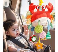 Giocattolo a corda con granchio e pulcino - pulcino di peluche morbido e carino, adatto per appenderlo alla culla e per l'educazione precoce, giocattolo da letto per adolescenti | Giocattolo per adole