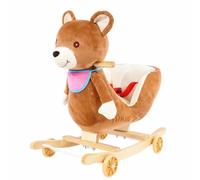 Giocattolo a Dondolo con Musica Musicale, Orso Marrone, 59 Cm | peluche Dondolo con Ruote, Stabile, per Stanza Dei Giochi