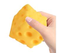 Giocattolo A Forma Di Formaggio, Morbido Squishy Da Spremere, Grande Squishy Sensoriale Con Funzione Di Rimbalzo Delicato, Gadget Antistress, Novità Per Snack Dal Design Divertente, Accessorio Da Scri