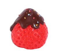 Giocattolo a Forma di Fragola, 7cm Grande Cibo Squishy Carino Morbido Fragola da Spremere Gioco Sensoriale e di Fidget Frutta Kawaii Ansia Giocattolo Originale per Bambini e Adulti (Rosso)