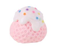 Giocattolo a Forma di Fragola, 7cm Grande Cibo Squishy Carino Morbido Fragola da Spremere Gioco Sensoriale e di Fidget Frutta Kawaii Ansia Giocattolo Originale per Bambini e Adulti (Rosa)