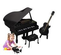 Giocattolo a forma di pianoforte in miniatura, e strumento | Sgabello per pianoforte, giocattolo, decorazione per la casa per la festa internazionale del bambino, compleanno e