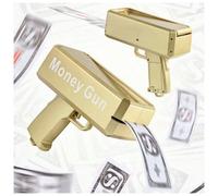 Giocattolo a forma di pistola che spara banconote da 100 pezzi, divertente regali per feste e giochi all'aperto A,B,C,DPolicloruri di vinile