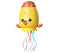 Giocattolo a forma di polpo per bambini, che evita gli ostacoli ballando con luci e musica, calamaro ricaricabile in piedi o che striscia, regalo di compleanno per bambini, giallo.